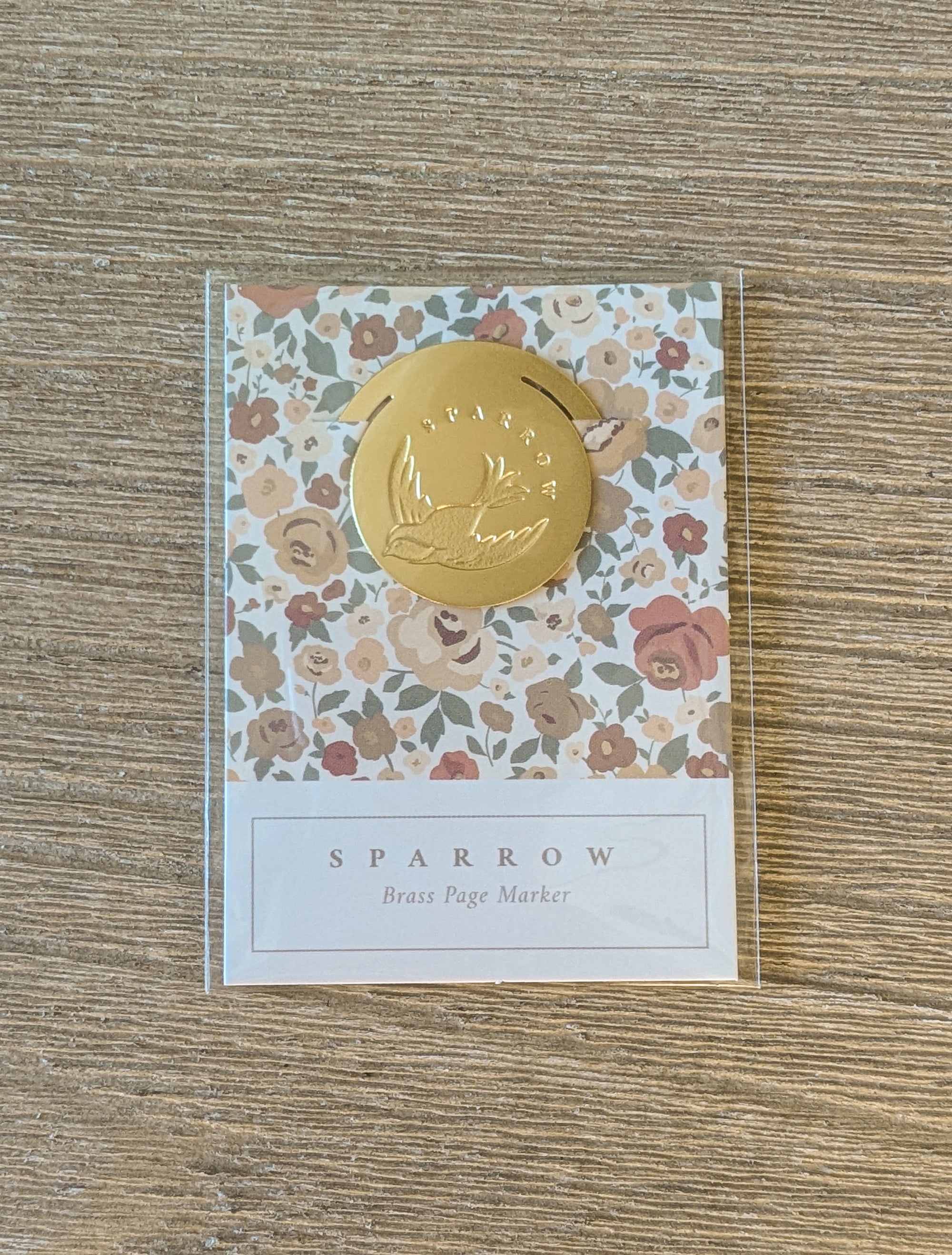 Sparrow Brass Page Marker