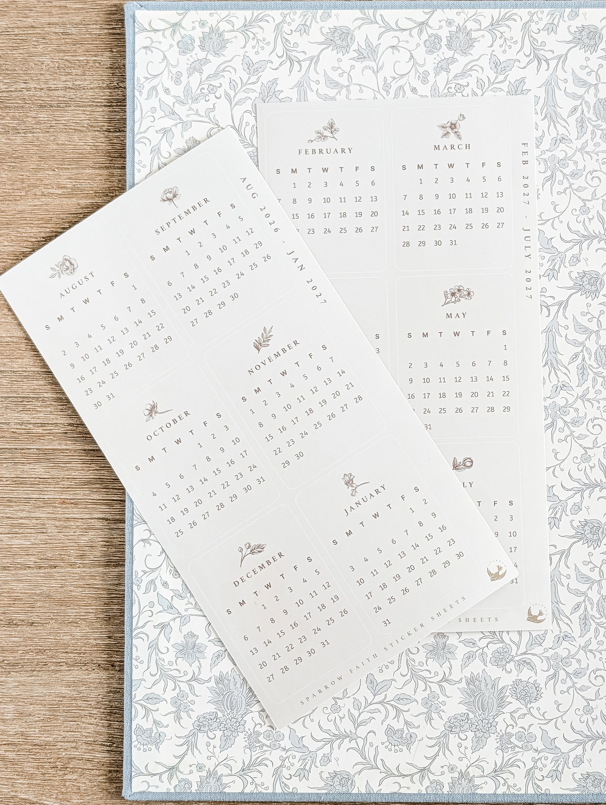 Monthly Calendar Stickers