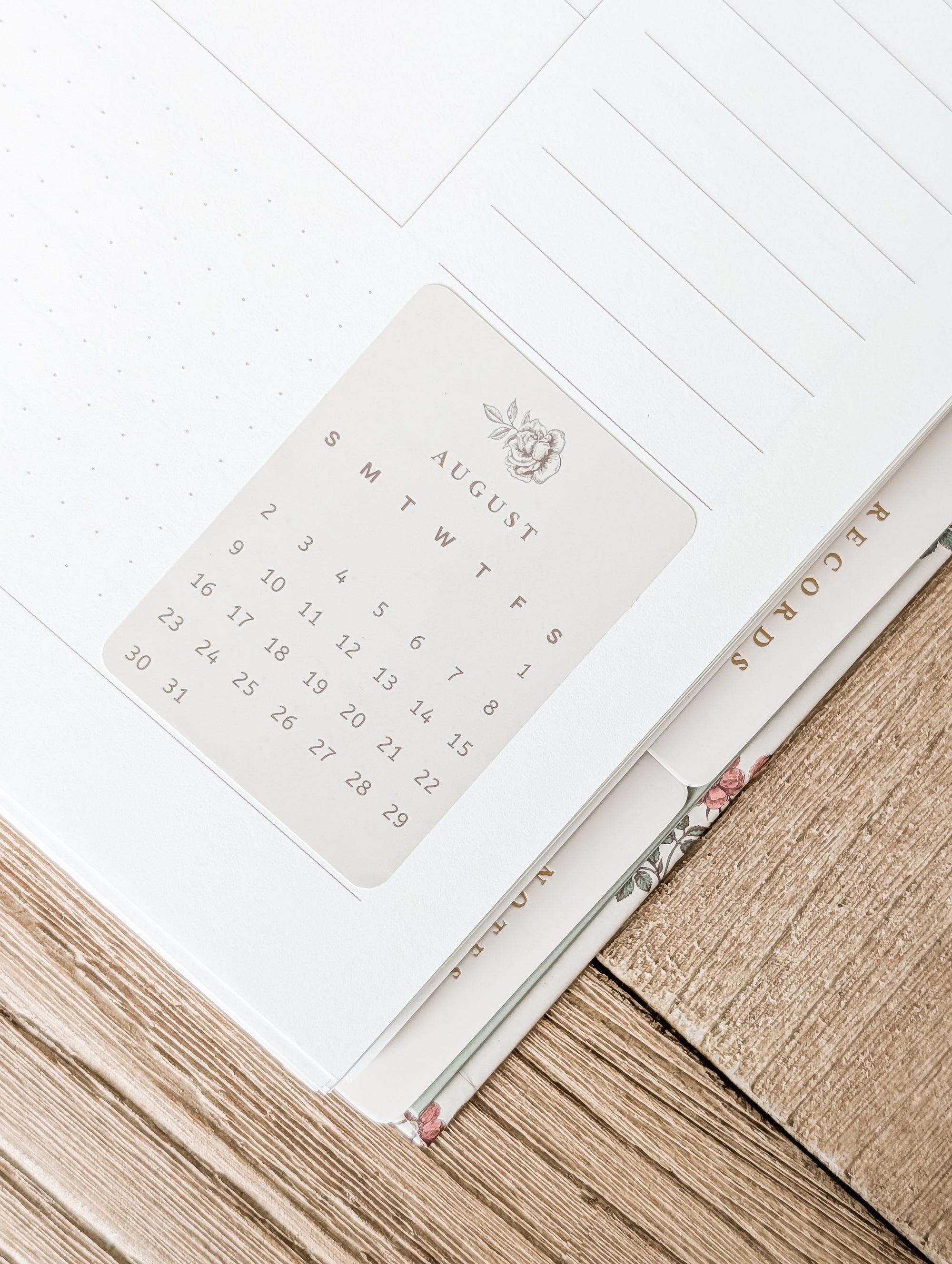 Monthly Calendar Stickers