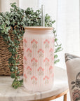 Floral Frosted Cup