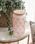 Floral Frosted Cup